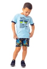 Noruk Safari Color Block Printed Bermuda Shorts