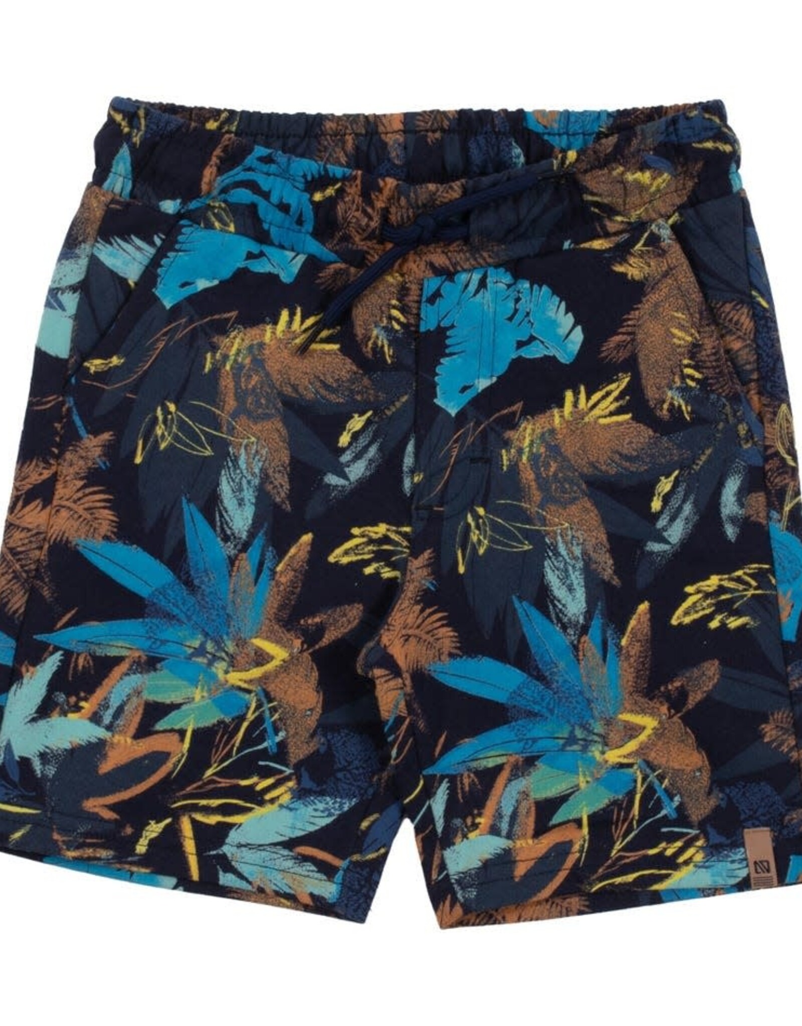 Noruk Safari Color Block Printed Bermuda Shorts
