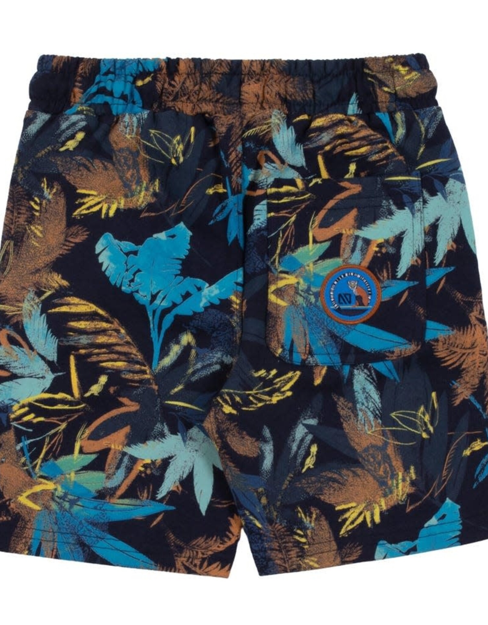 Noruk Safari Color Block Printed Bermuda Shorts