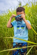 Noruk Safari Color Block Printed Bermuda Shorts