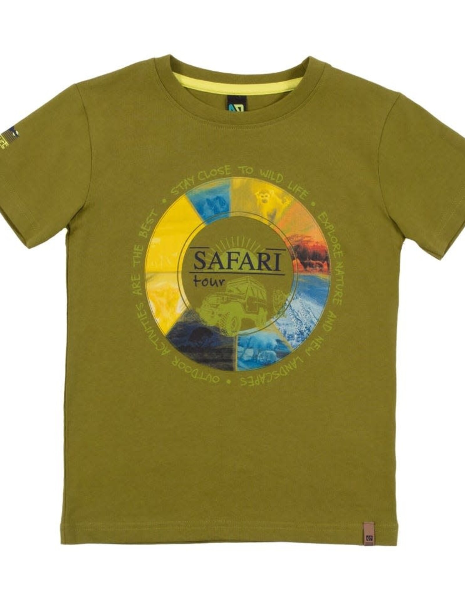 Noruk Safari Color Block Circle T-Shirt