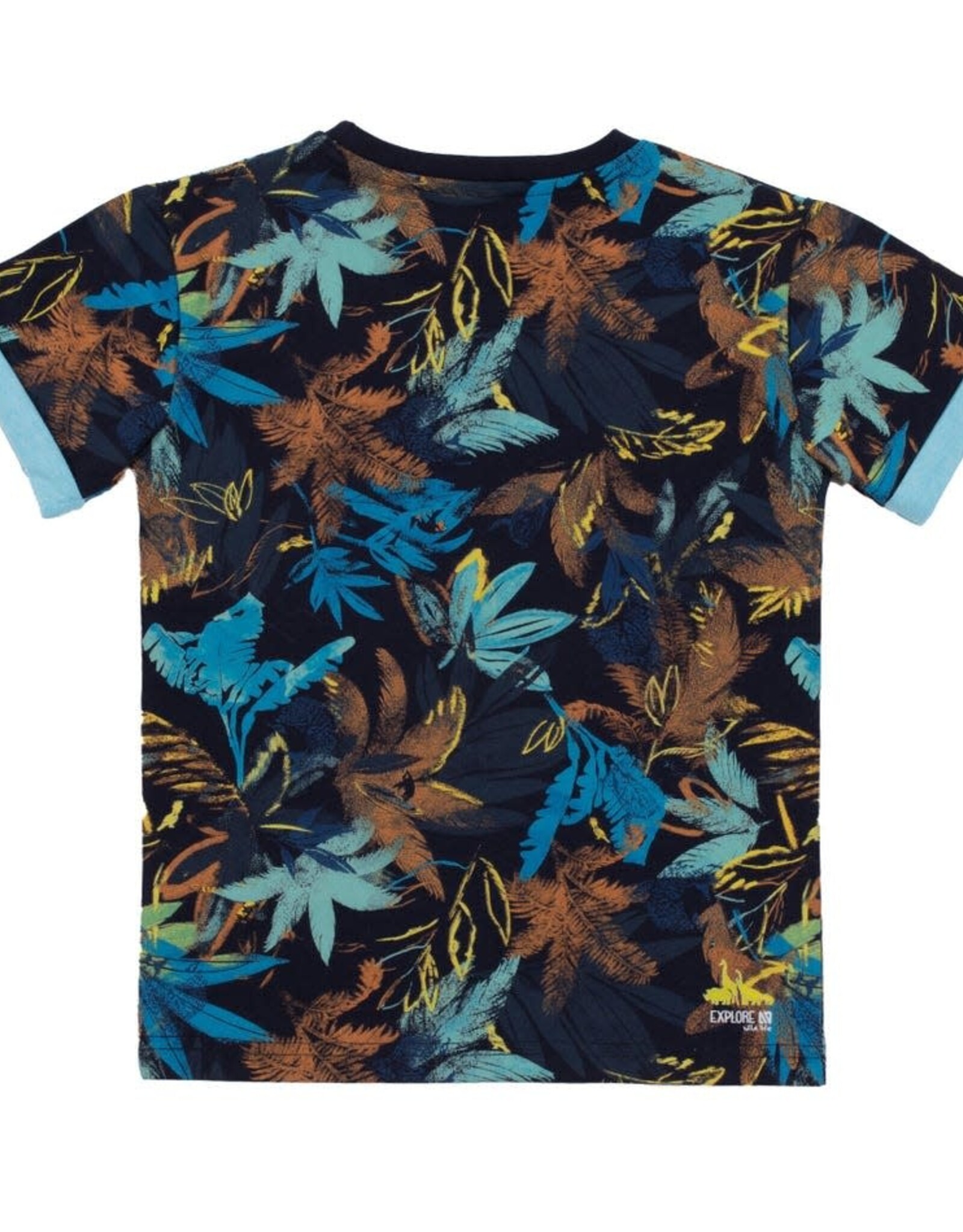 Noruk Safari Color Block Printed T-Shirt