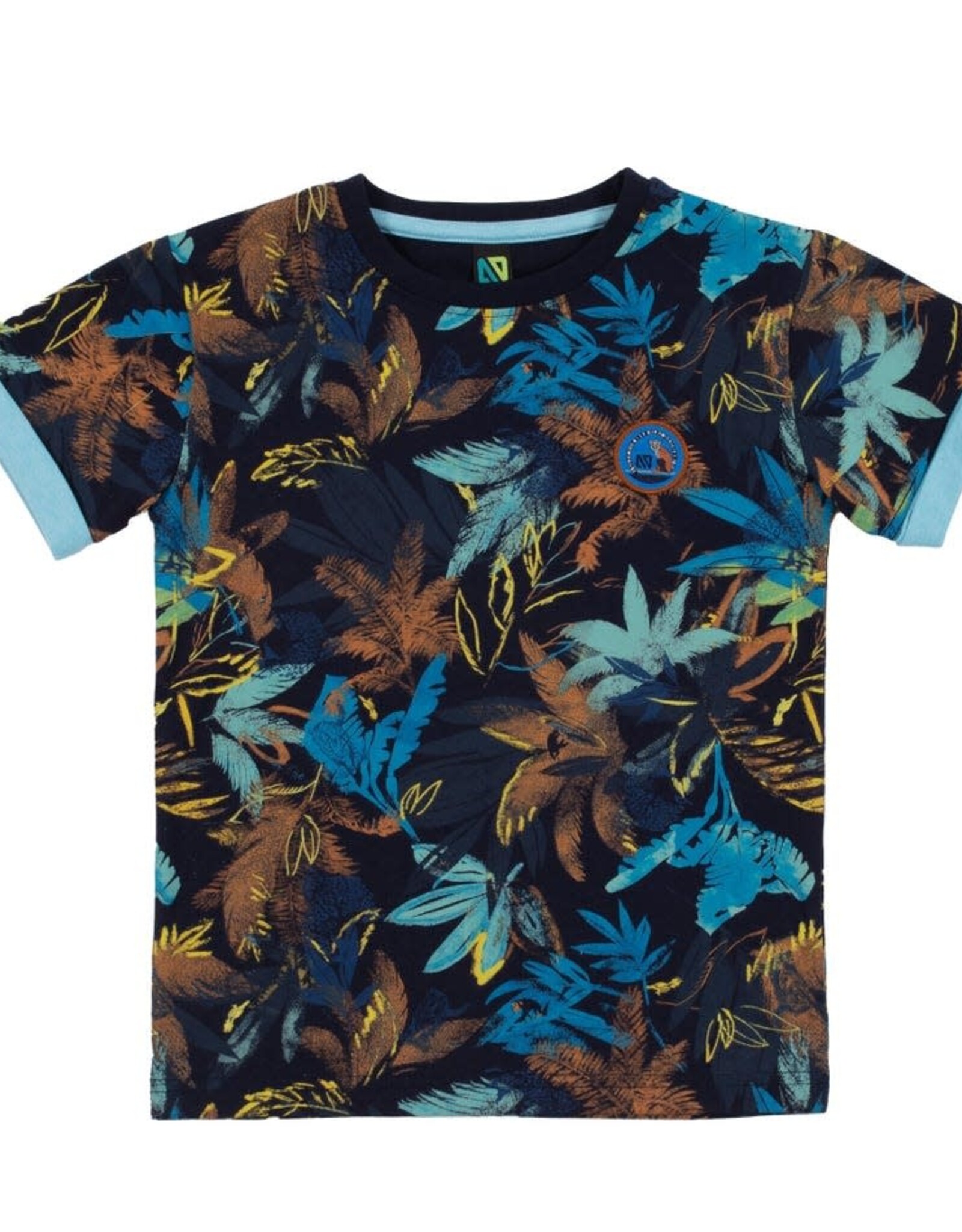 Noruk Safari Color Block Printed T-Shirt