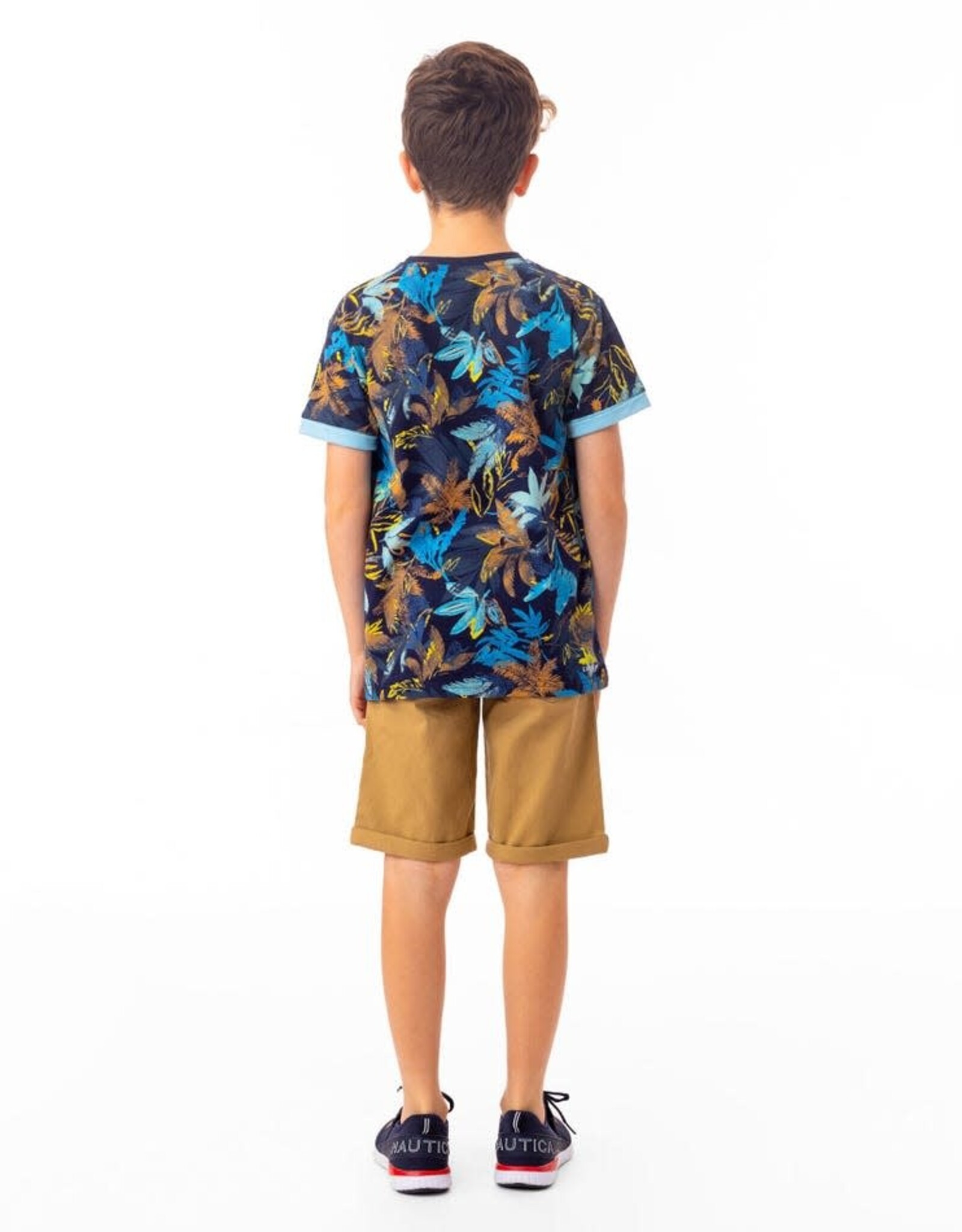 Noruk Safari Color Block Printed T-Shirt