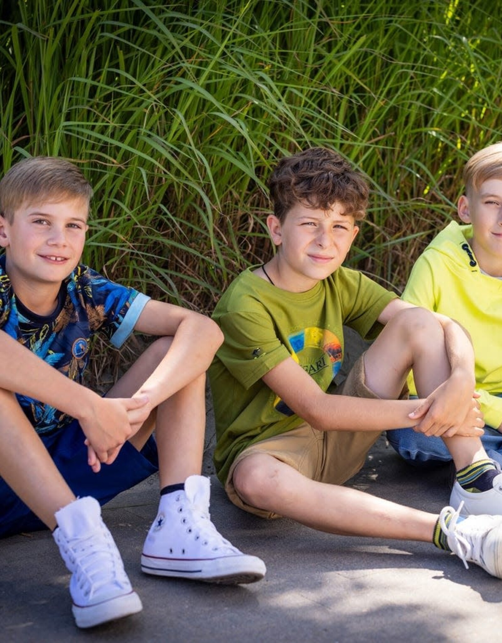 Noruk Safari Color Block Printed T-Shirt