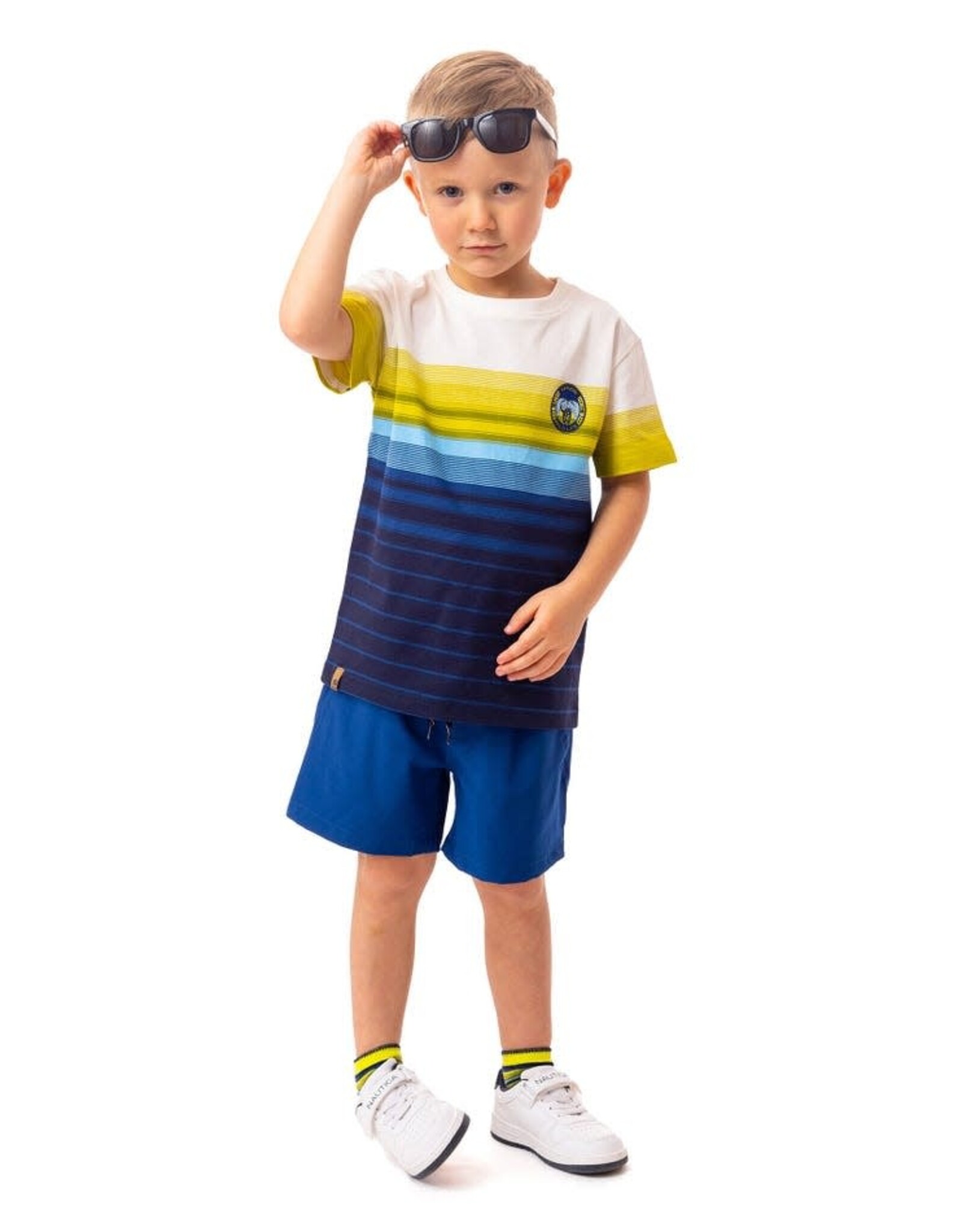 Noruk Safari Color Block Microfiber Bermuda Shorts