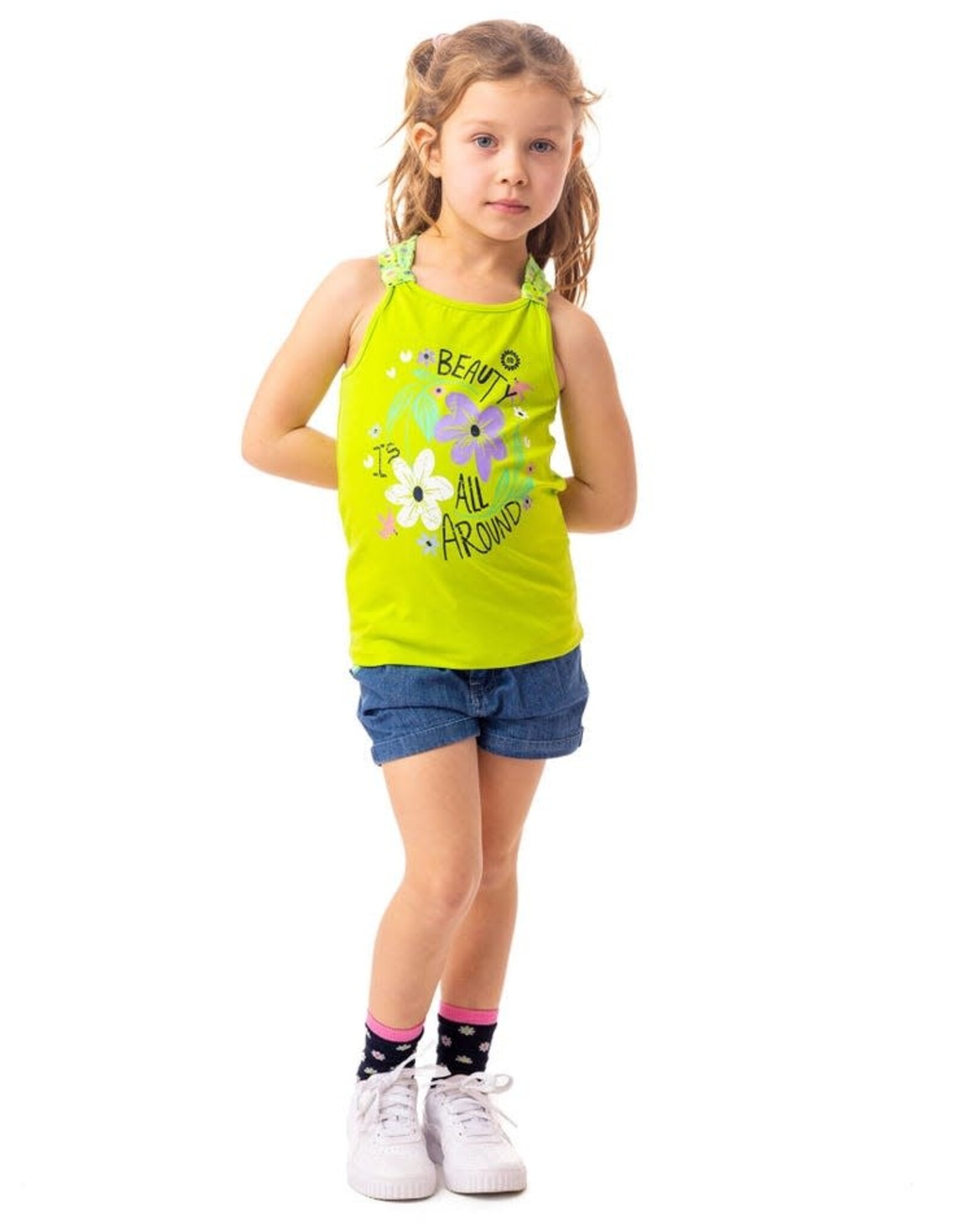 Noruk Hippie Daisy Denim Shorts