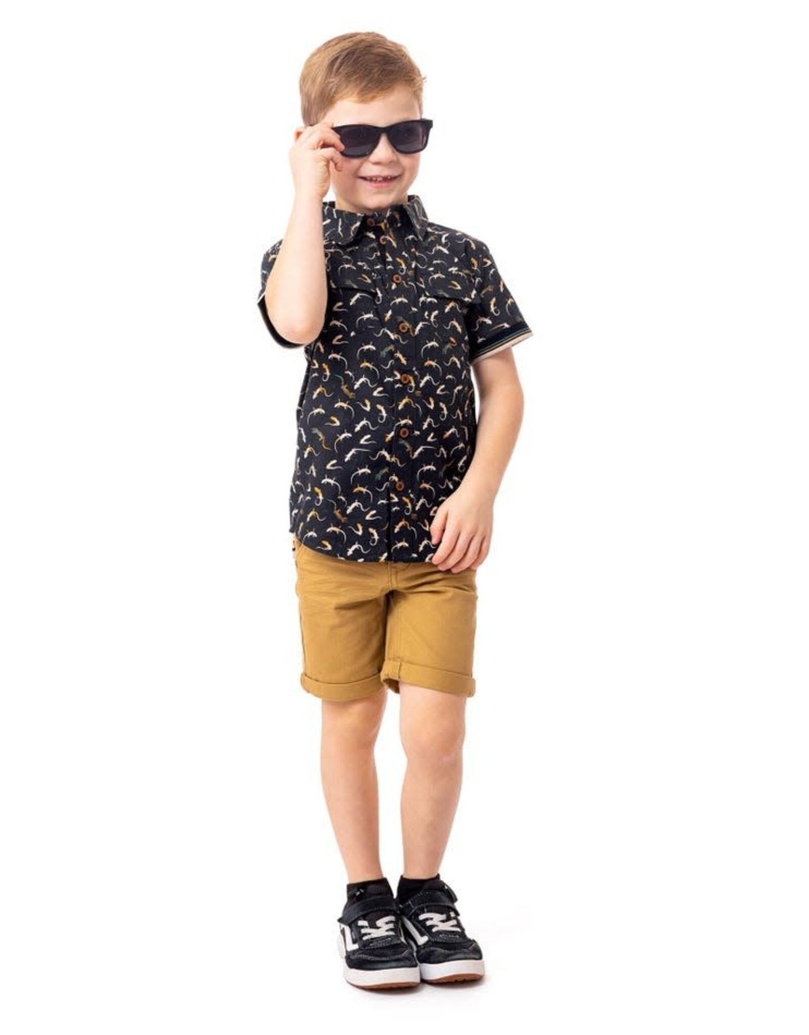 Noruk Desert Festival Beige Bermuda Shorts