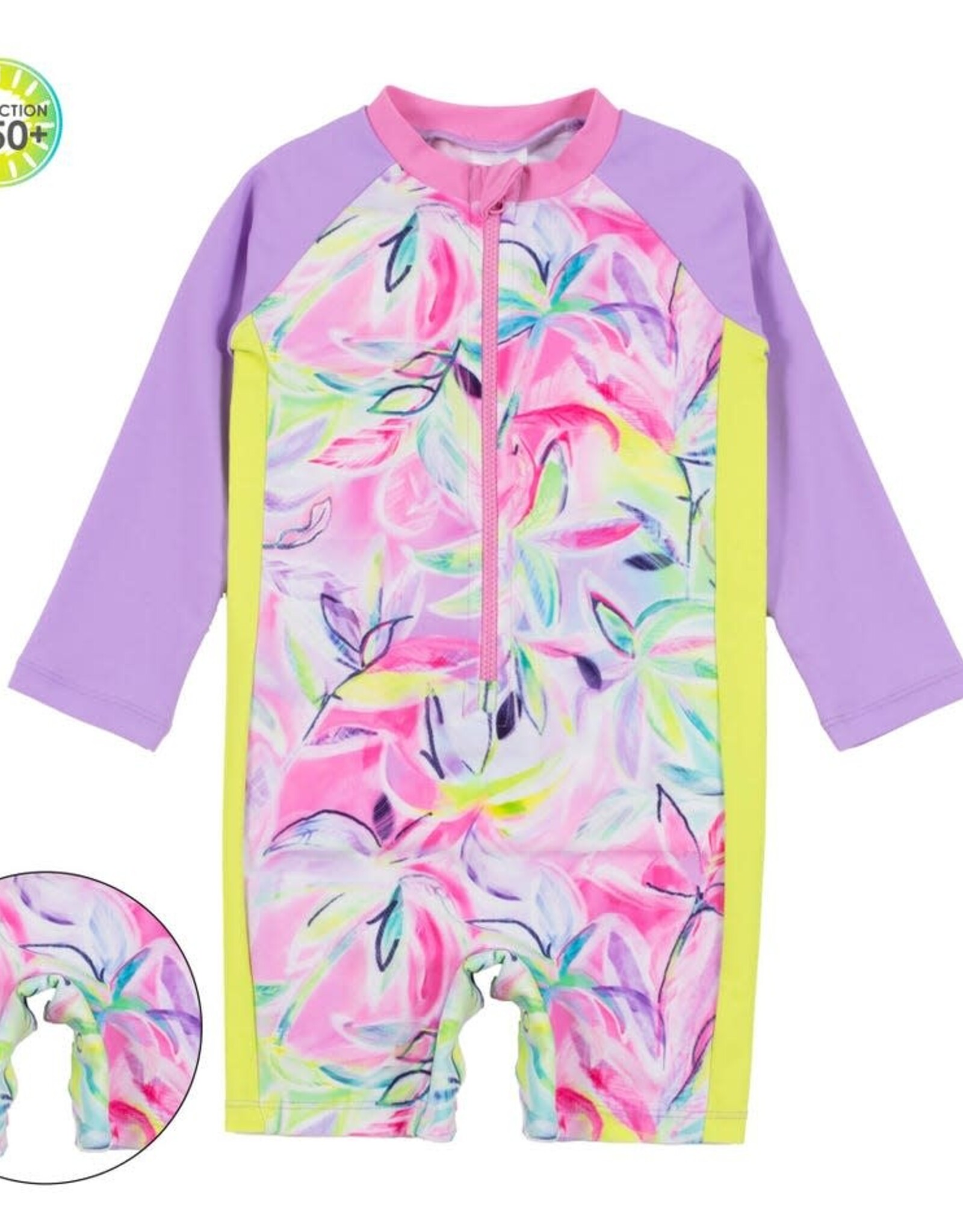 Noruk Palm Beach UV One-piece Rashguard Swimsuit