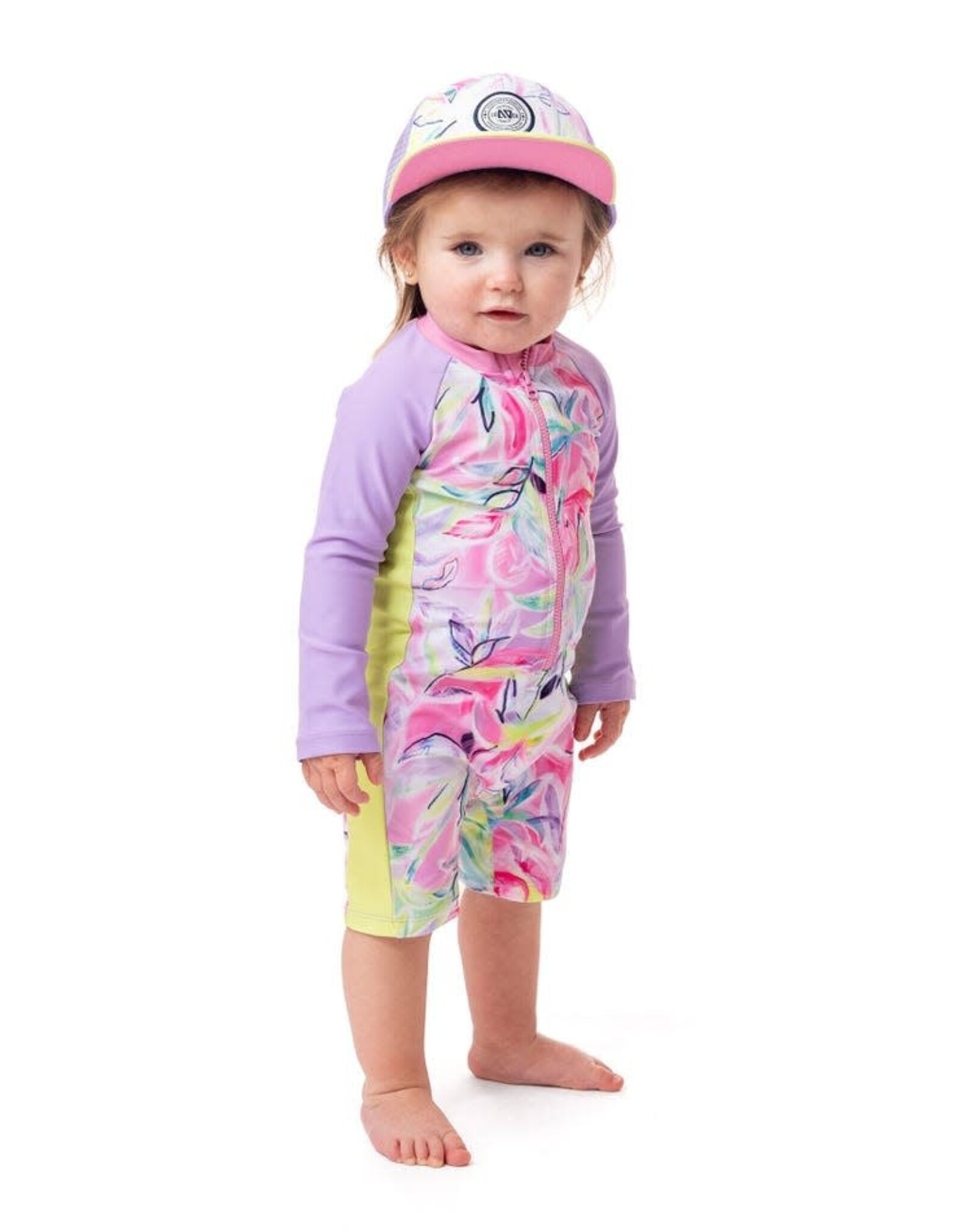 Noruk Palm Beach UV One-piece Rashguard Swimsuit