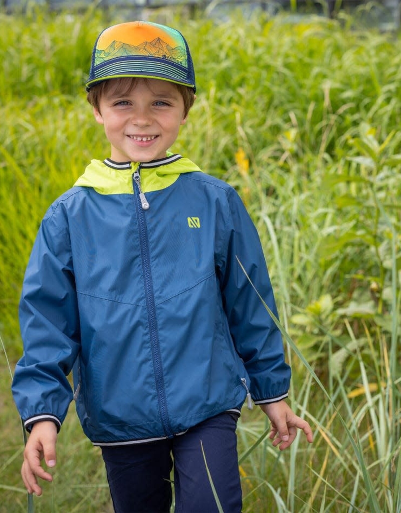 Noruk Solid Sarcelle Windbreaker