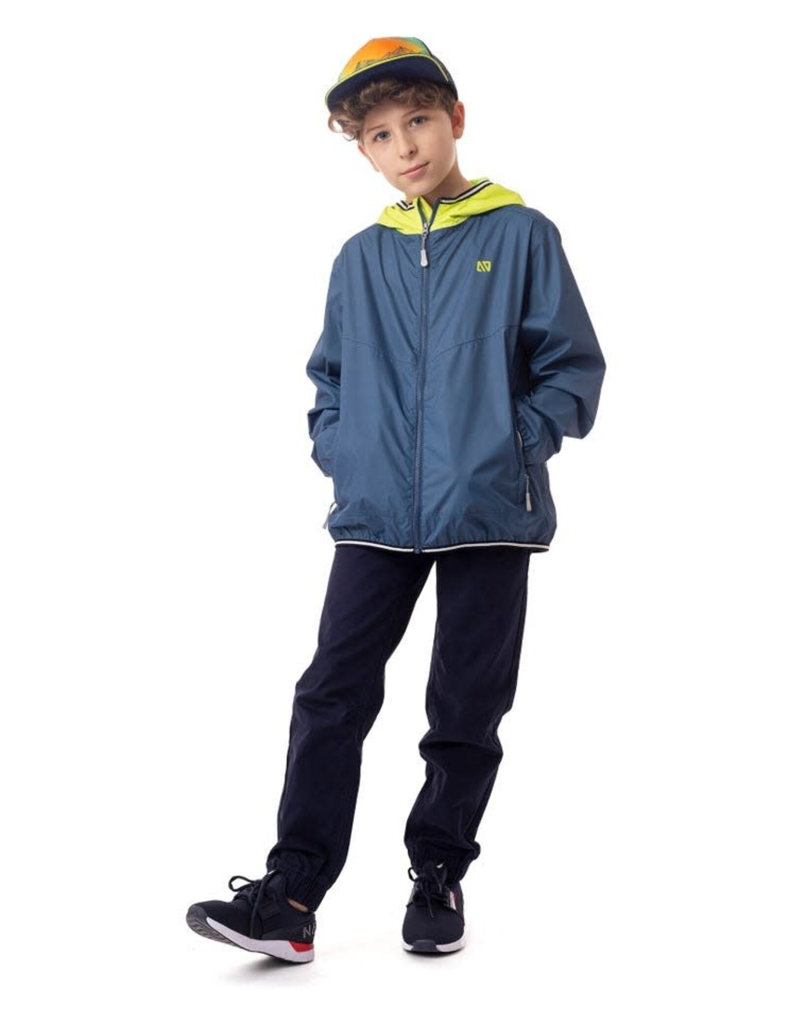Noruk Solid Sarcelle Windbreaker