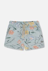 Deux Par Deux Baby Blue Flowers Shorts