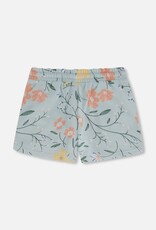 Deux Par Deux Baby Blue Flowers Shorts