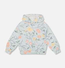 Deux Par Deux Baby Blue Flowers Sweatshirt