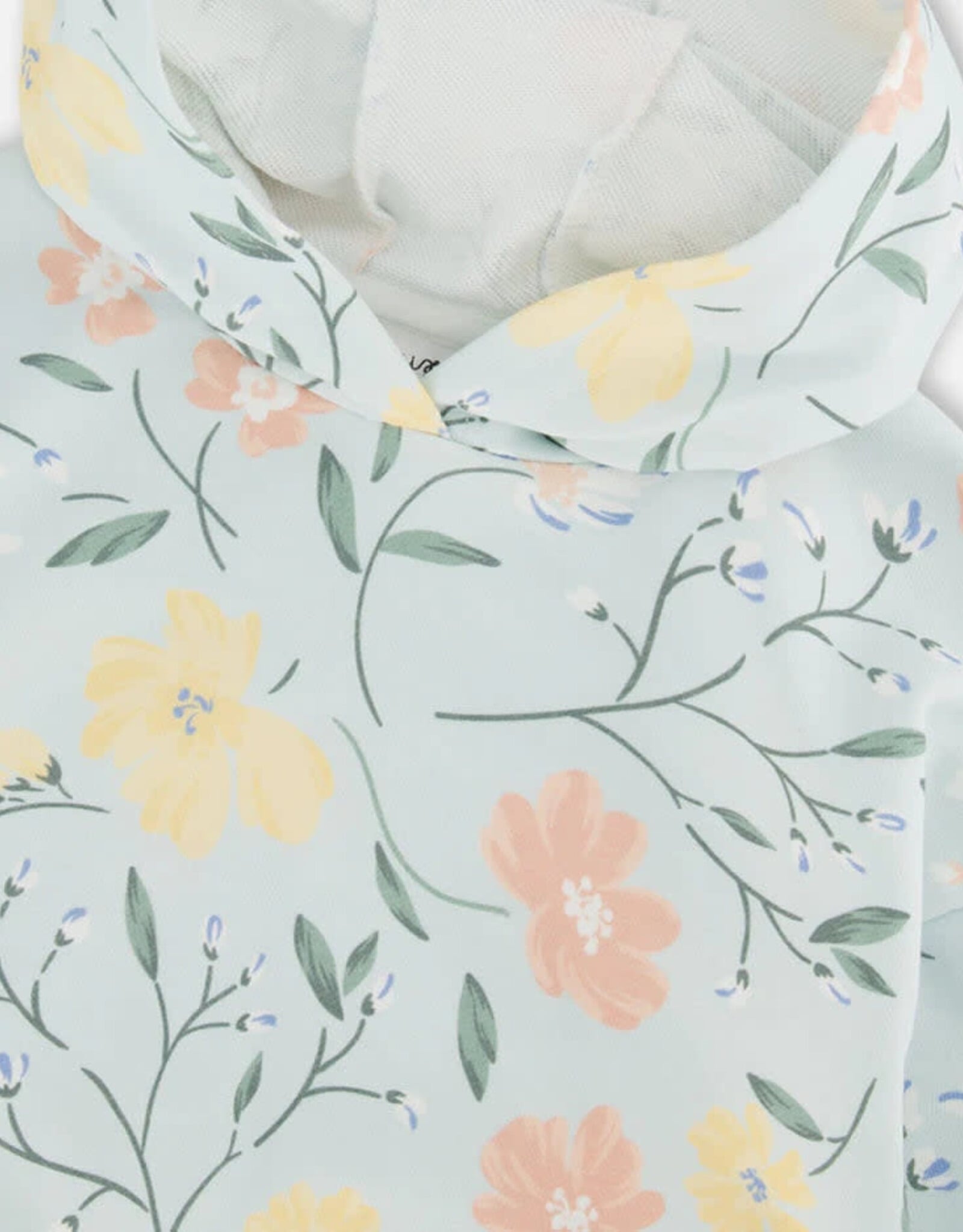 Deux Par Deux Baby Blue Flowers Sweatshirt