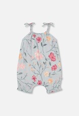 Deux Par Deux Big Flowers Muslin Romper
