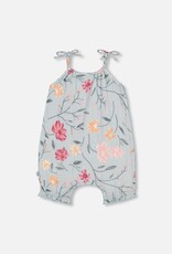 Deux Par Deux Big Flowers Muslin Romper