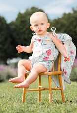 Deux Par Deux Big Flowers Muslin Romper