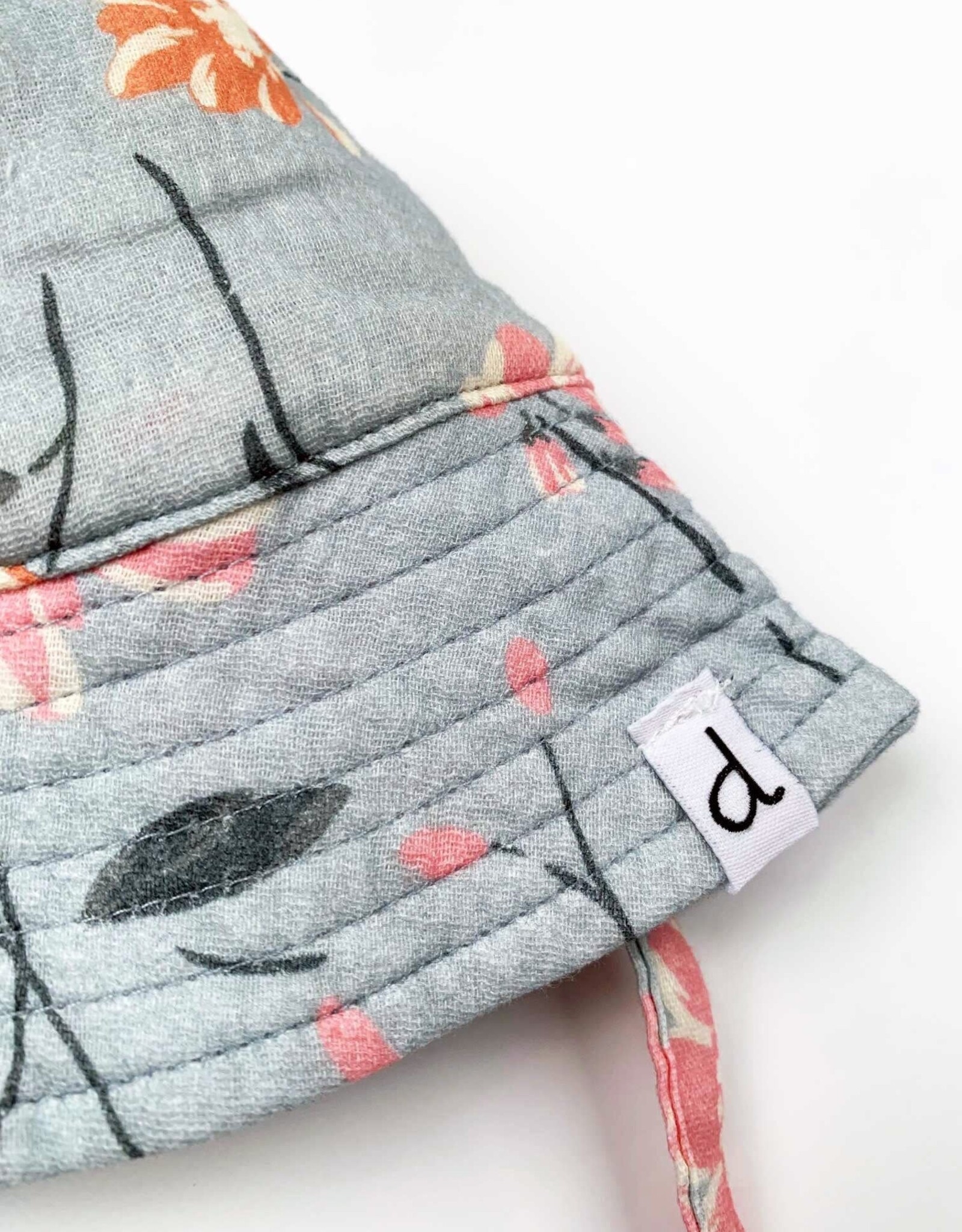 Deux Par Deux Big Flowers Muslin Hat