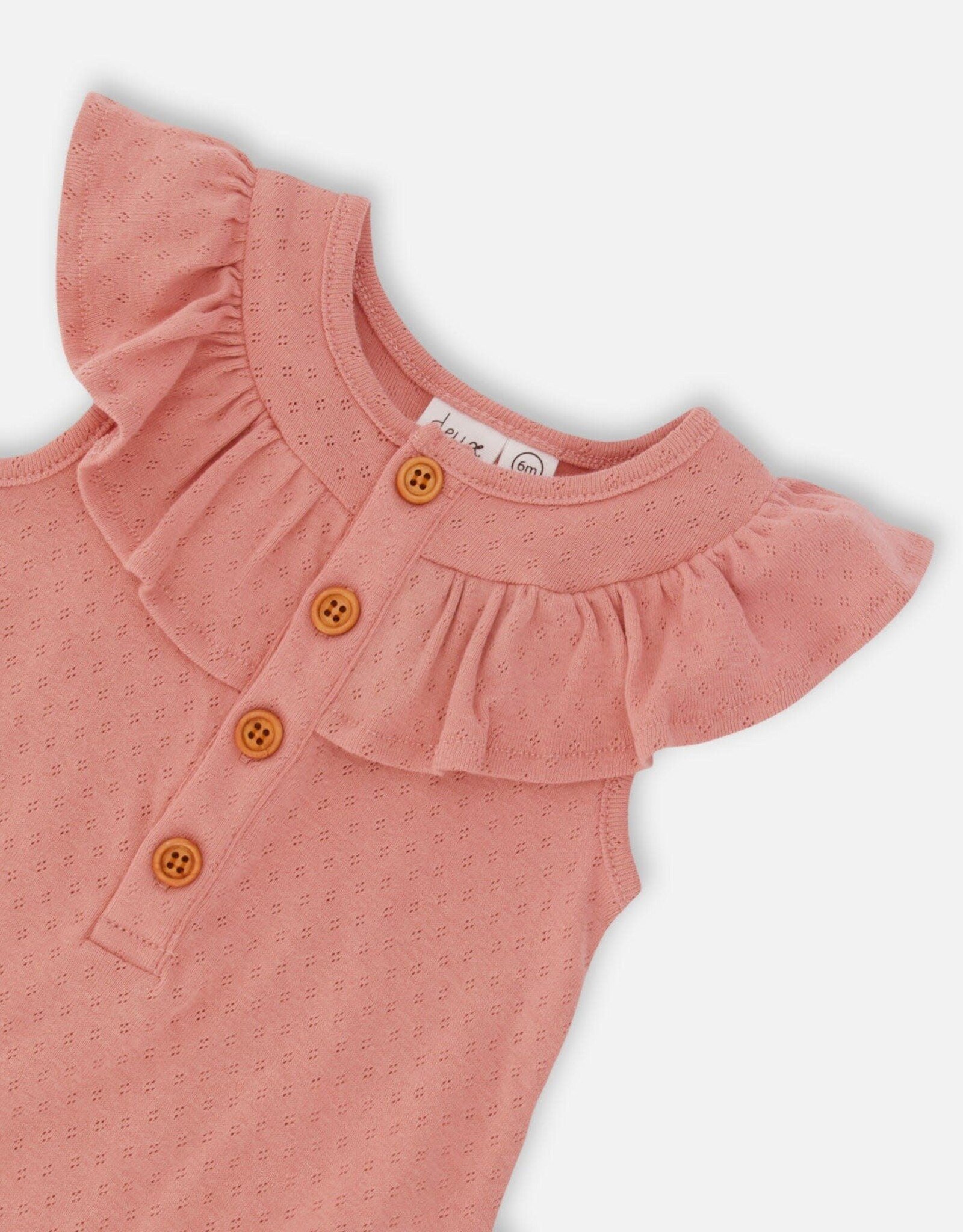 Deux Par Deux Old Rose Romper