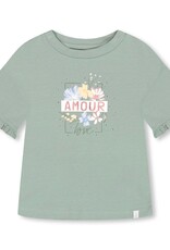 Deux Par Deux Iceberg Green Frill Top
