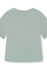 Deux Par Deux Iceberg Green Frill Top