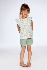 Deux Par Deux Flower Frill Top