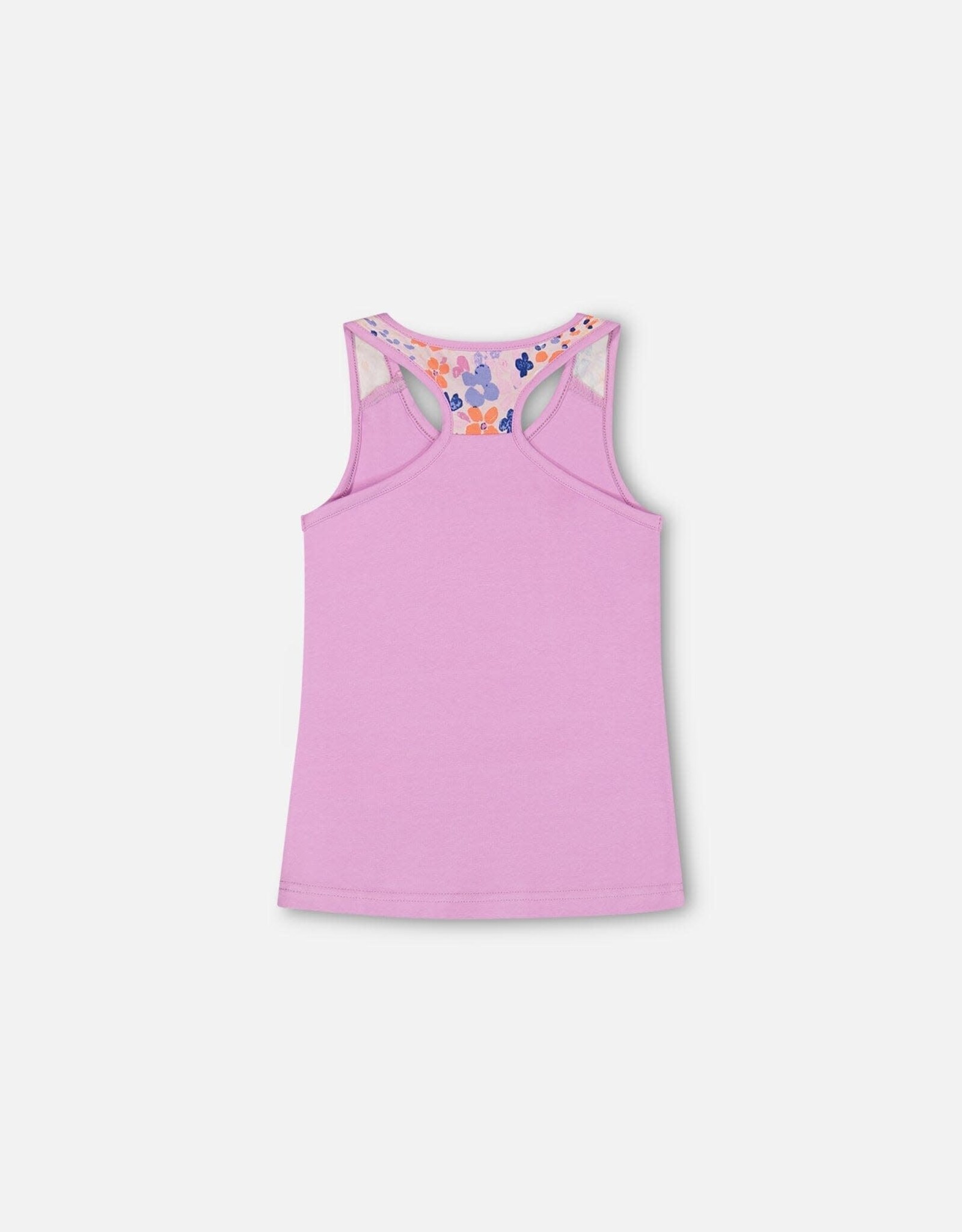 Deux Par Deux Violet Tulle T-Back Top