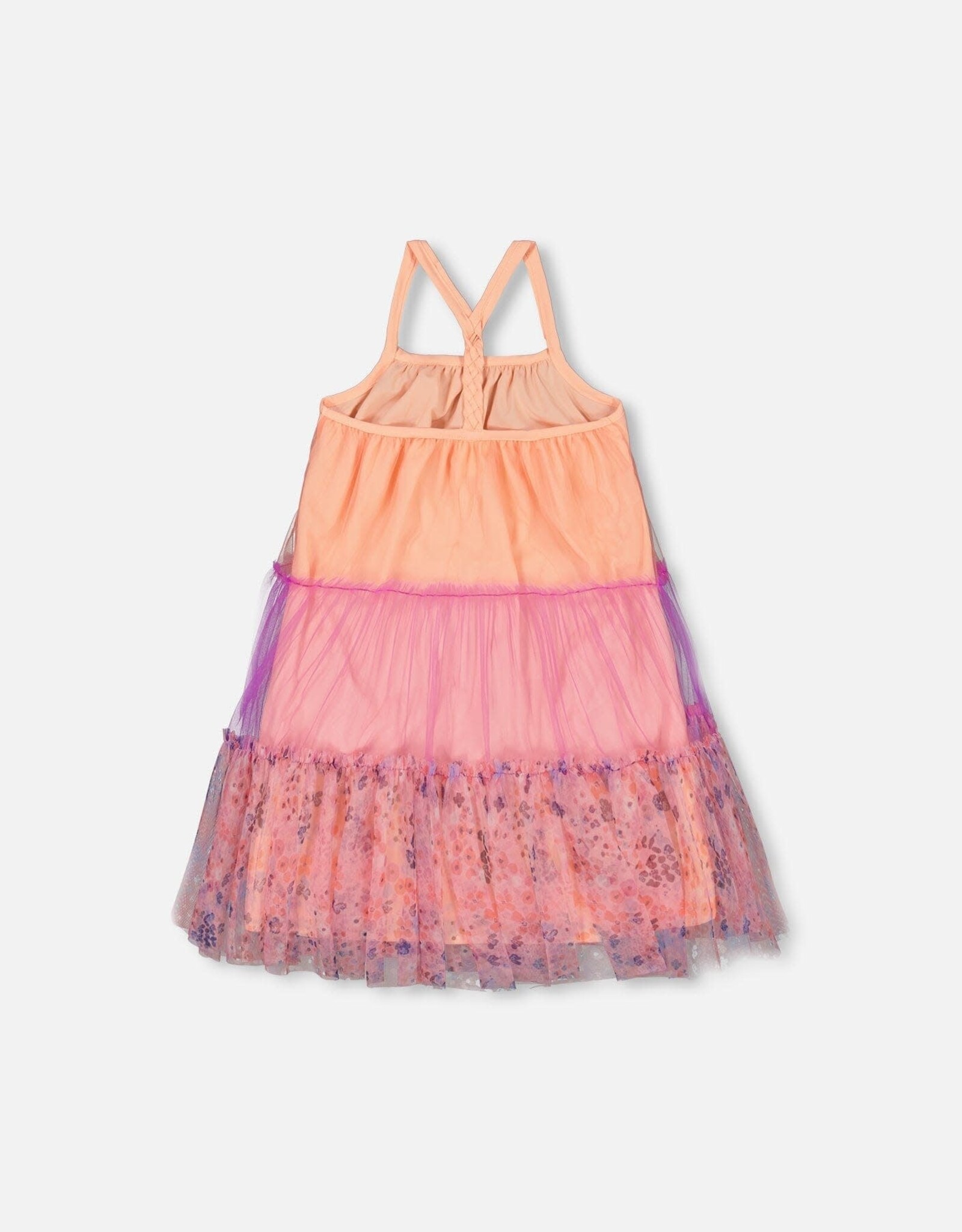 Deux Par Deux Rainbow Color Block Dress