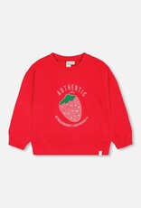 Deux Par Deux True Red Strawberry Sweatshirt