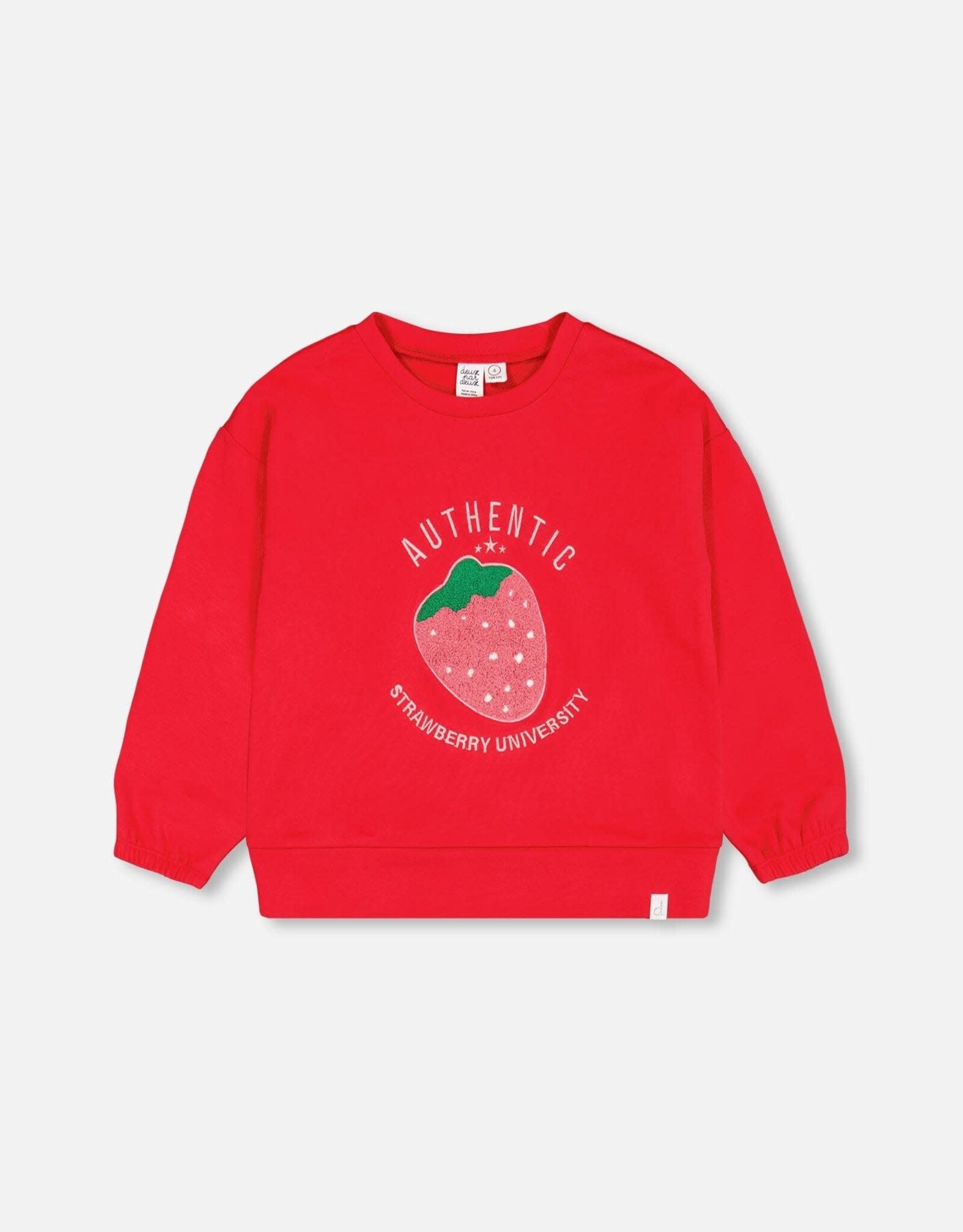 Deux Par Deux True Red Strawberry Sweatshirt