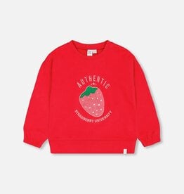 Deux Par Deux True Red Strawberry Sweatshirt