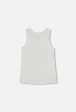 Deux Par Deux Off White Tank Top w/Print