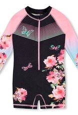 Deux Par Deux Anthracite Floral Rashguard
