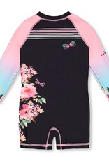 Deux Par Deux Anthracite Floral Rashguard