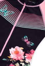 Deux Par Deux Anthracite Floral Rashguard