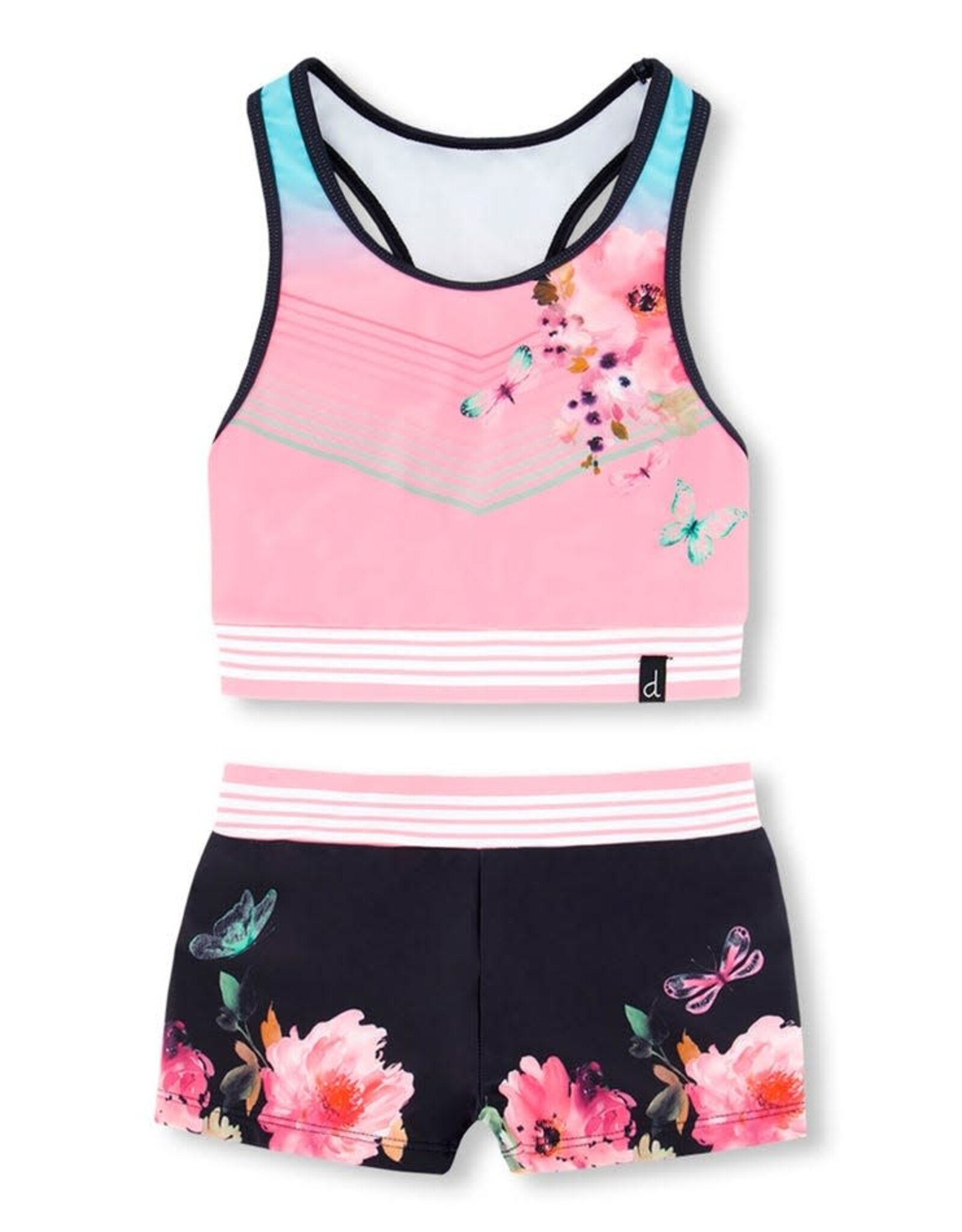 Deux Par Deux Anthracite Two Pc Swimsuit