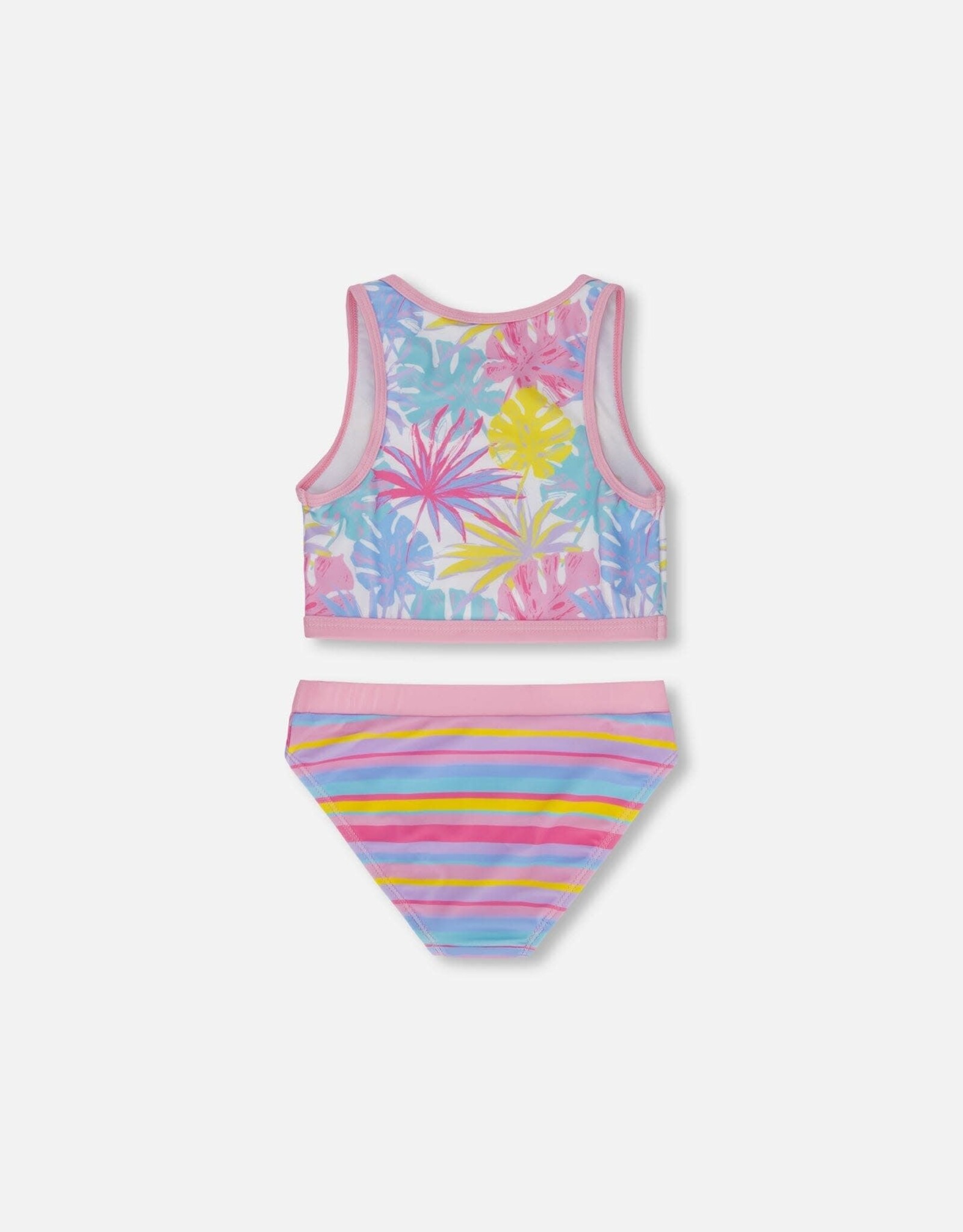 Deux Par Deux Palm Leaves Two Pc Swimsuit