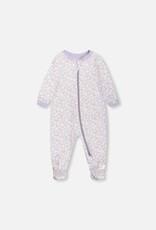 Deux Par Deux Little Flowers Footie Pajamas
