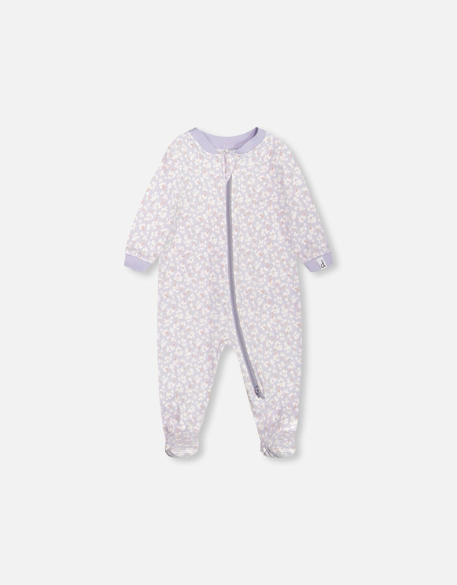 Deux Par Deux Little Flowers Footie Pajamas