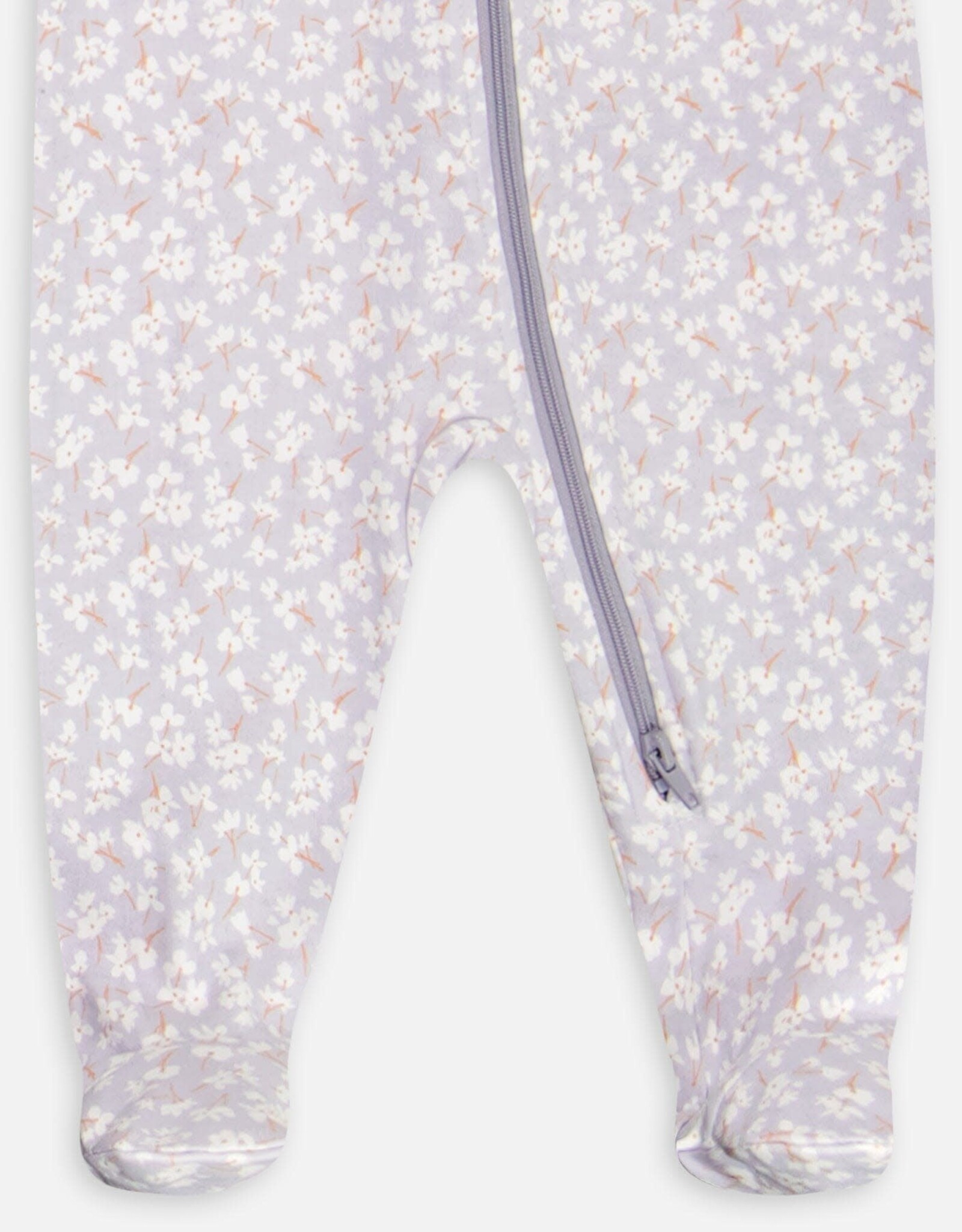 Deux Par Deux Little Flowers Footie Pajamas