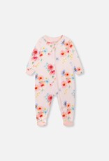 Deux Par Deux Floral Bouquet Footie Pajamas