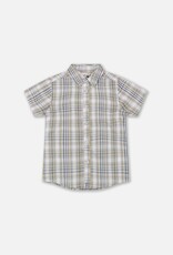 Deux Par Deux Plaided Blue-Green Shirt