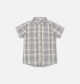Deux Par Deux Plaided Blue-Green Shirt