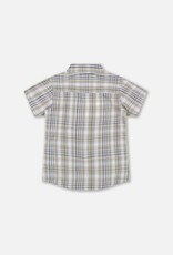 Deux Par Deux Plaided Blue-Green Shirt