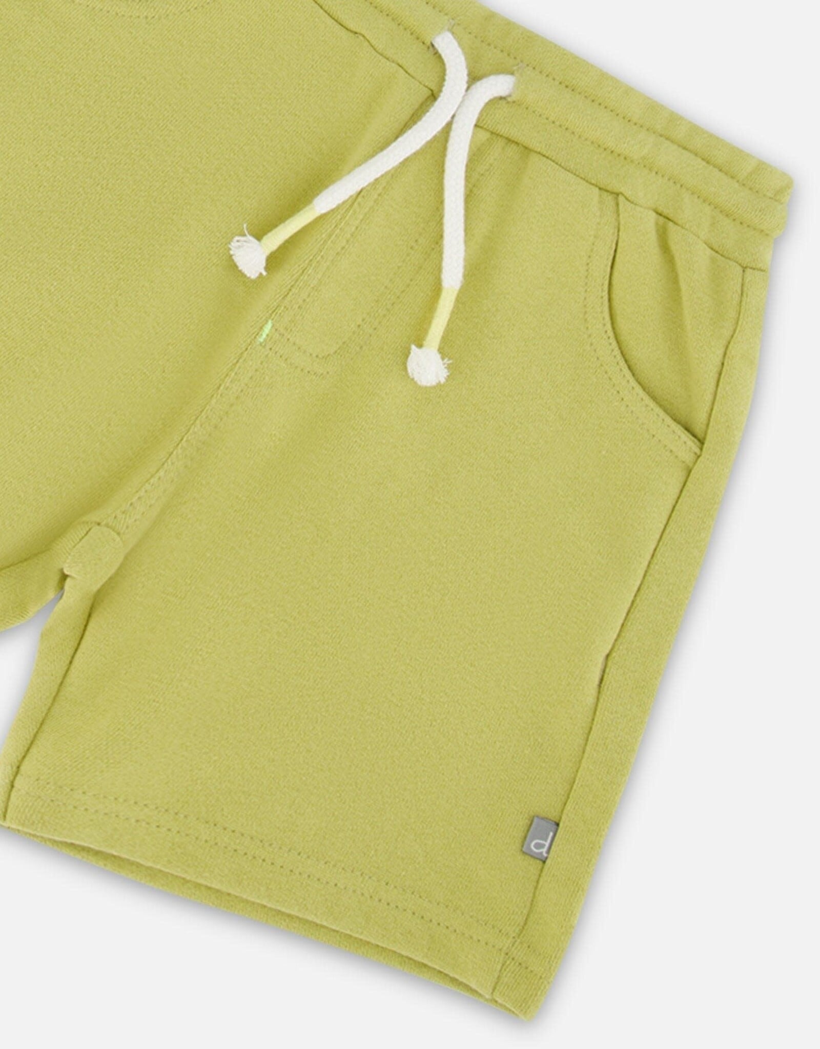 Deux Par Deux Leek Green Shorts