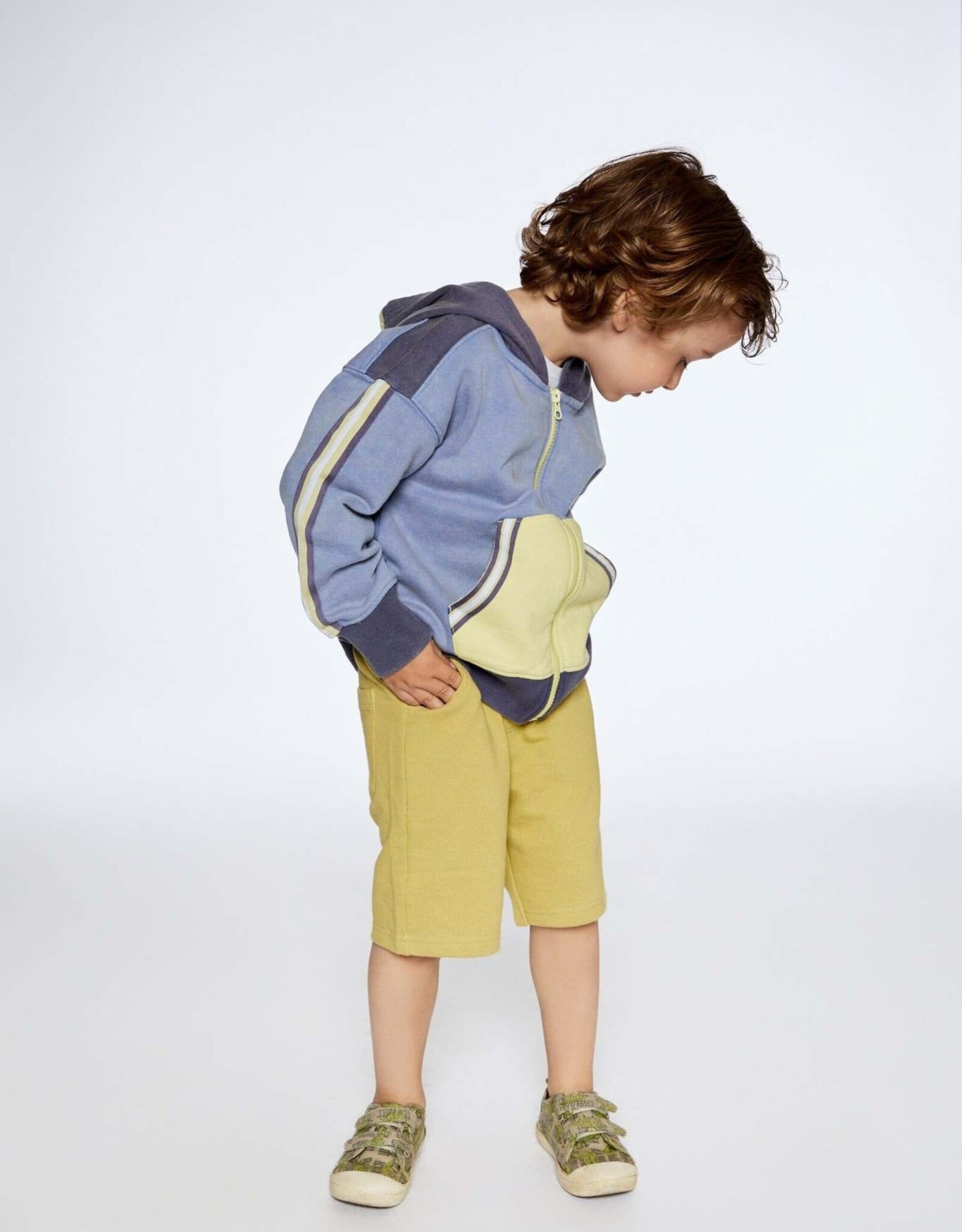 Deux Par Deux Leek Green Shorts