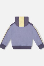 Deux Par Deux Stonewash Hooded Zip Up