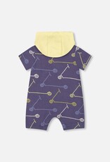 Deux Par Deux Scooters Hooded Romper